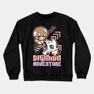 digimon adventure hikari gatomon Crewneck Sweatshirt